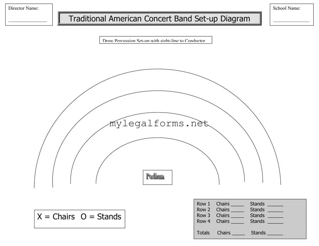 Band Seating Chart Template