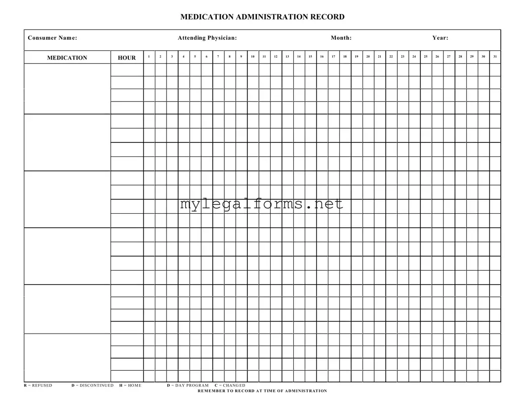 Medication Administration Record Sheet Template