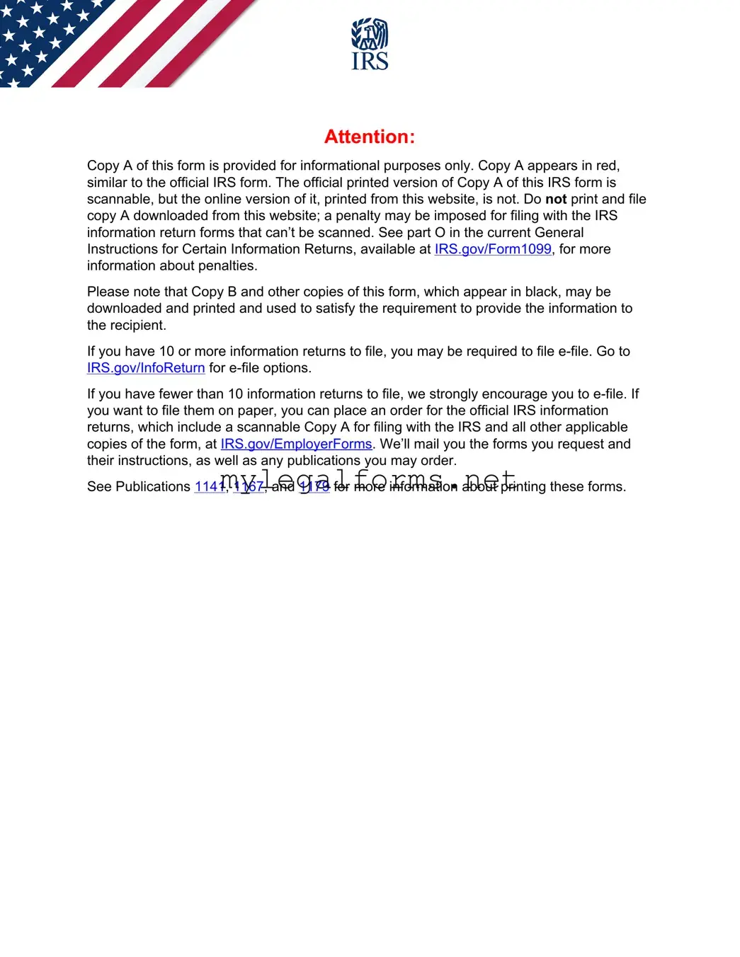 IRS 1099-MISC Template