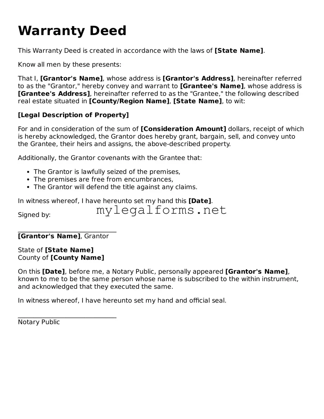 Attorney-Approved Deed Form