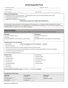 4 Point Inspection Template