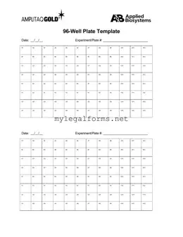 96 Well Template