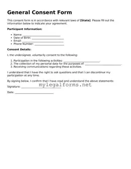 Attorney-Approved Consent Form
