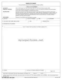 Da 2823 Template