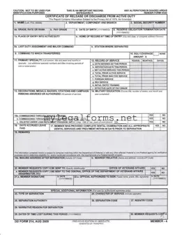 Dd 214 Template