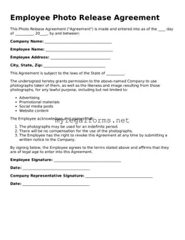 Attorney-Approved Employee Photo Release Form