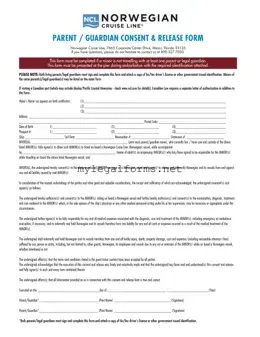NCL Parental Consent Template