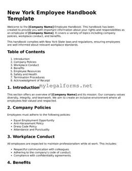 Employee Handbook Document for New York State