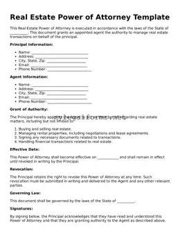 Attorney-Approved Real Estate Power of Attorney Form