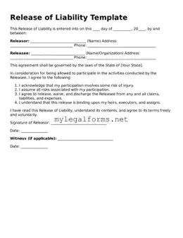 Attorney-Approved Release of Liability Form