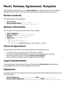 Attorney-Approved Music Release Form