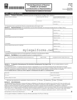 Tax POA dr 835 Template