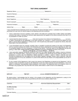 Test Drive Template