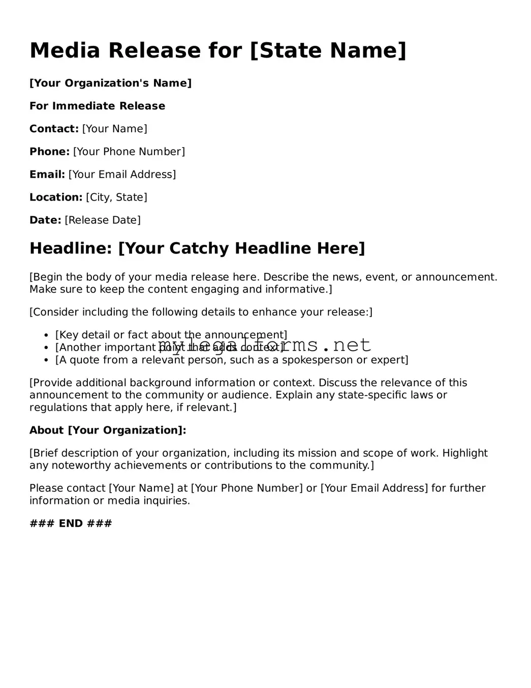 Attorney-Approved Media Release Form